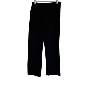 Nic & Zoe Black Stretch Woven Straight Leg Side Zip Pant 4